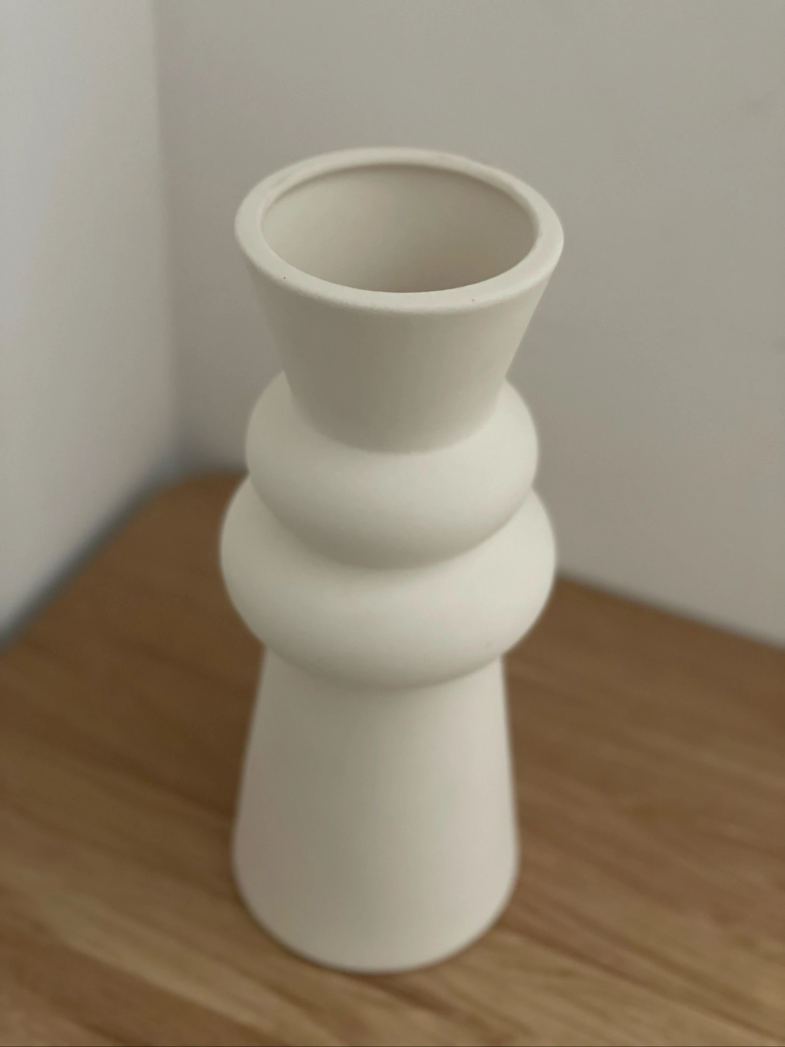 Vase blanc / crème 30 cm 